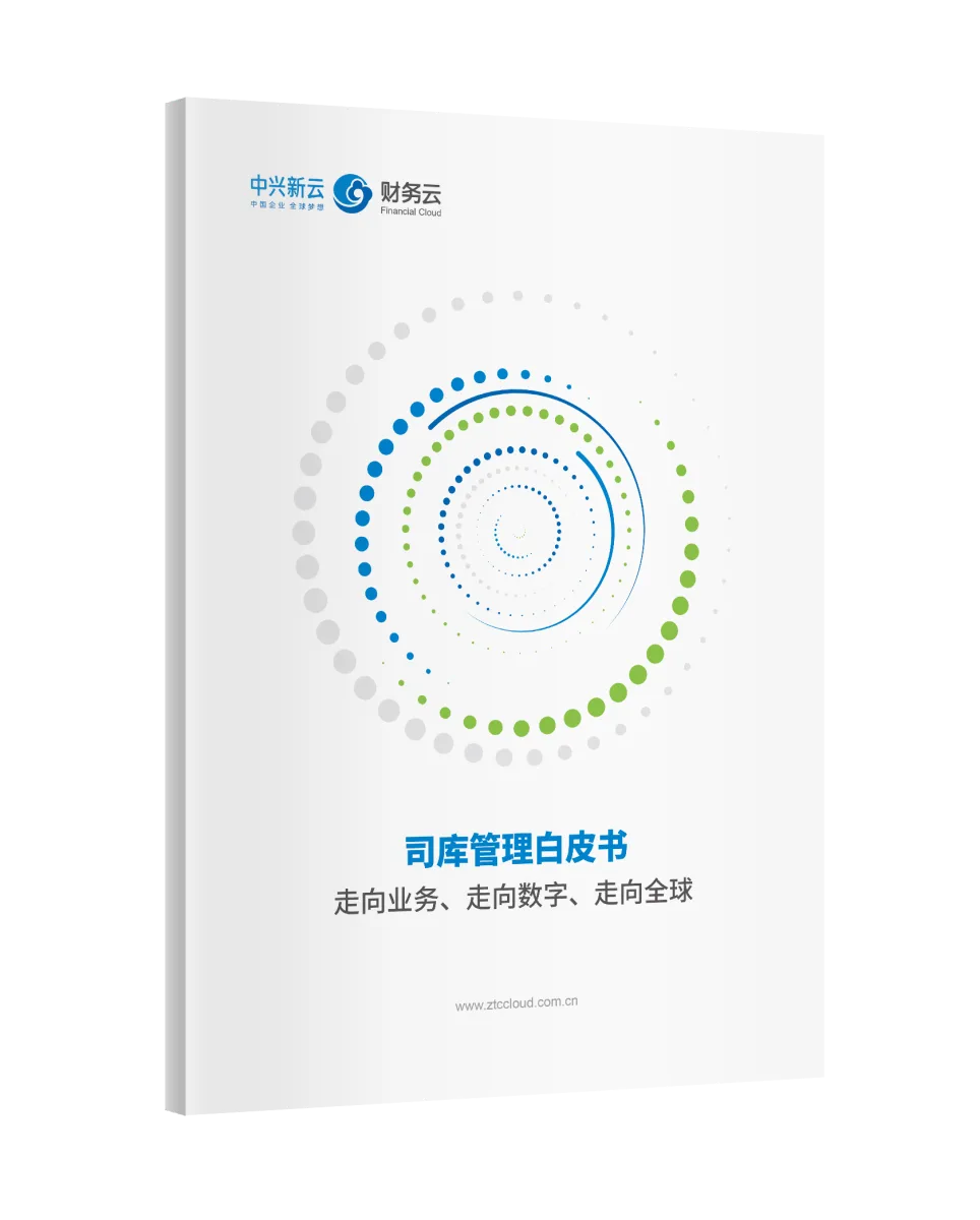 中兴新云司库管理白皮书封面