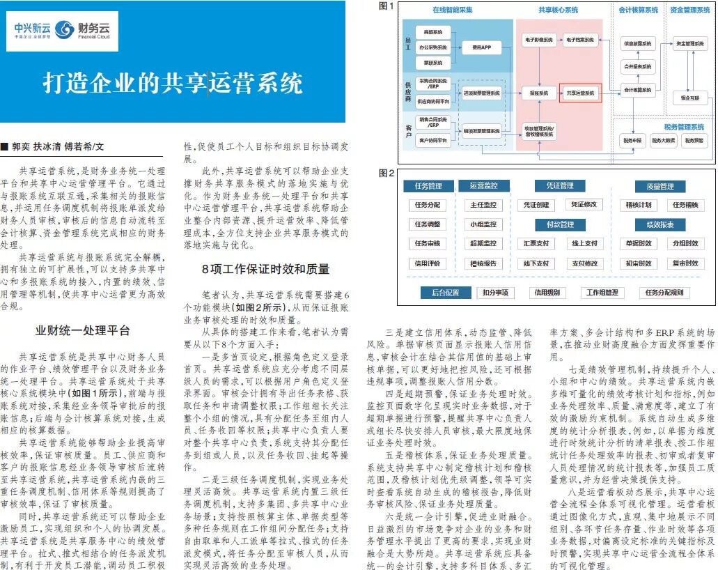 《财务共享运营系统:任务调度与运营管理》配图 2