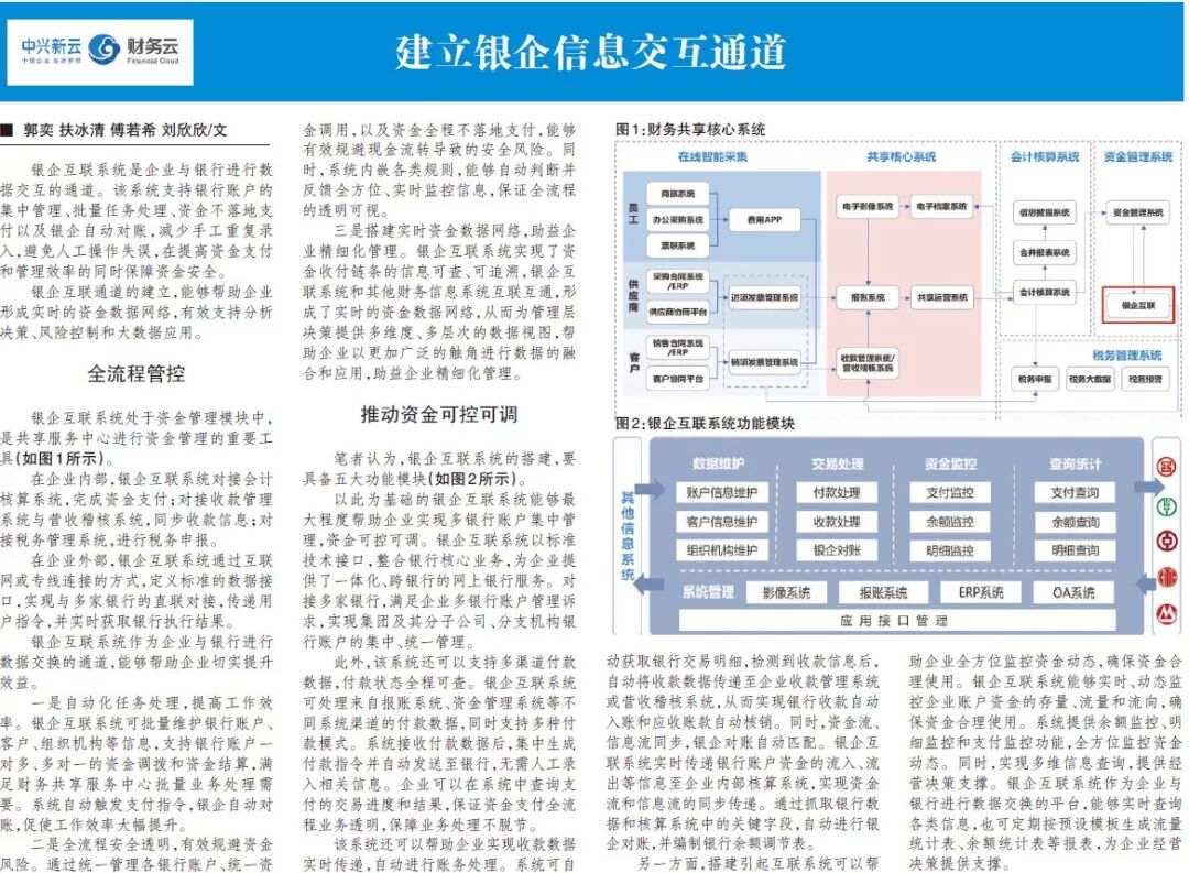 《银企互联系统:资金数据的交换与回读》配图 2
