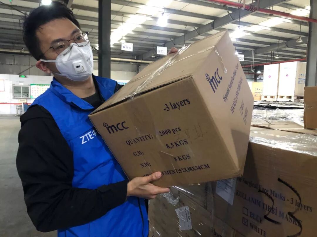 中兴公益联动全球业务网络 接力驰援湖北抗疫前线:原文配图