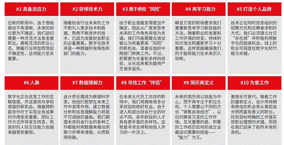 ACCA报告:财会职业发展的十项建议