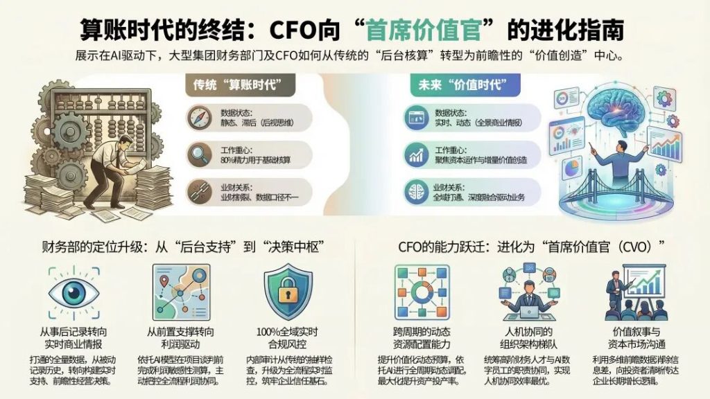 【财务龙虾FinClaw专栏】算账时代的终结：数智化时代，CFO如何进化为“首席价值官”