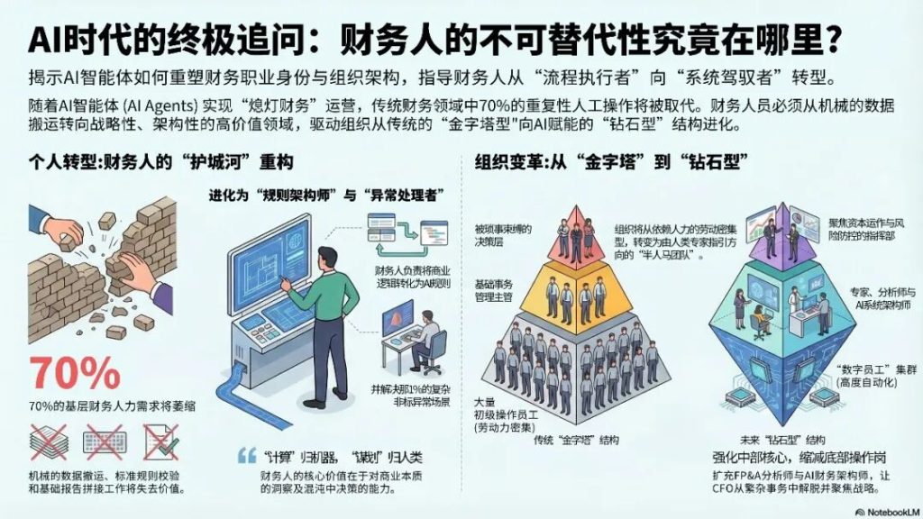 【财务龙虾FinClaw专栏】AI时代的终极追问：当“数字员工”接管系统，财务人的不可替代性究竟在哪里?