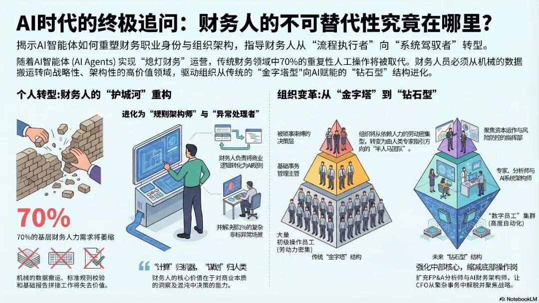 《【财务龙虾FinClaw专栏】AI时代的终极追问:当“数字员工”接管系统,财务人的不可替代性究竟在哪里?》配图1