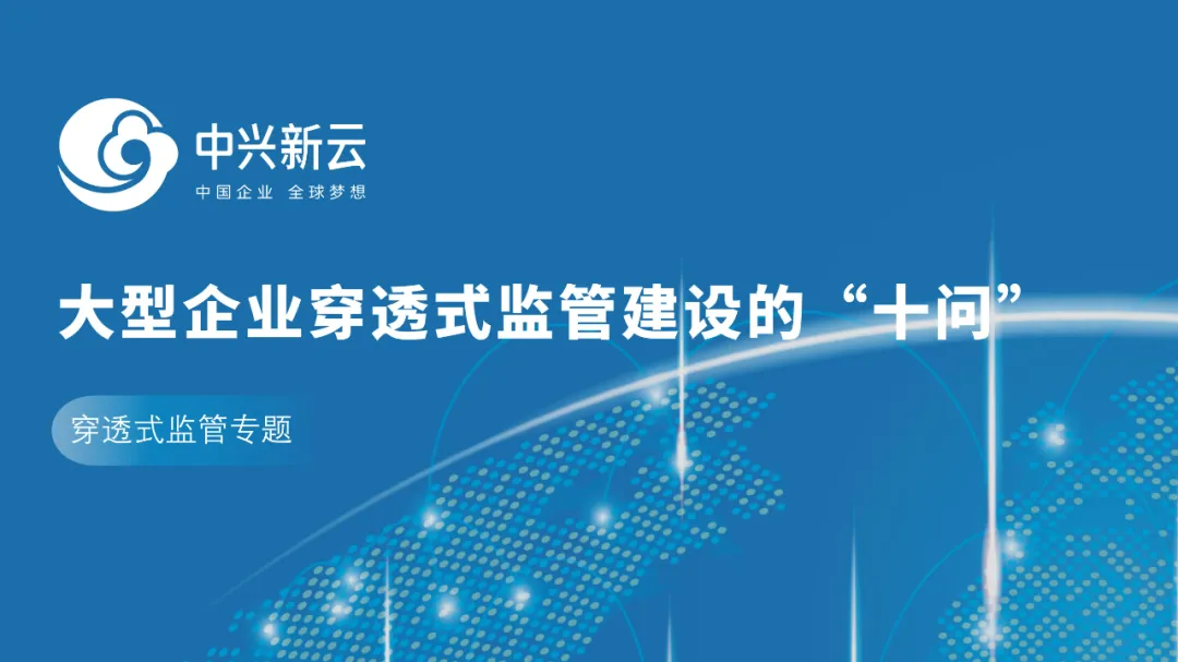 大型企业穿透式监管建设的“十问” · 图1