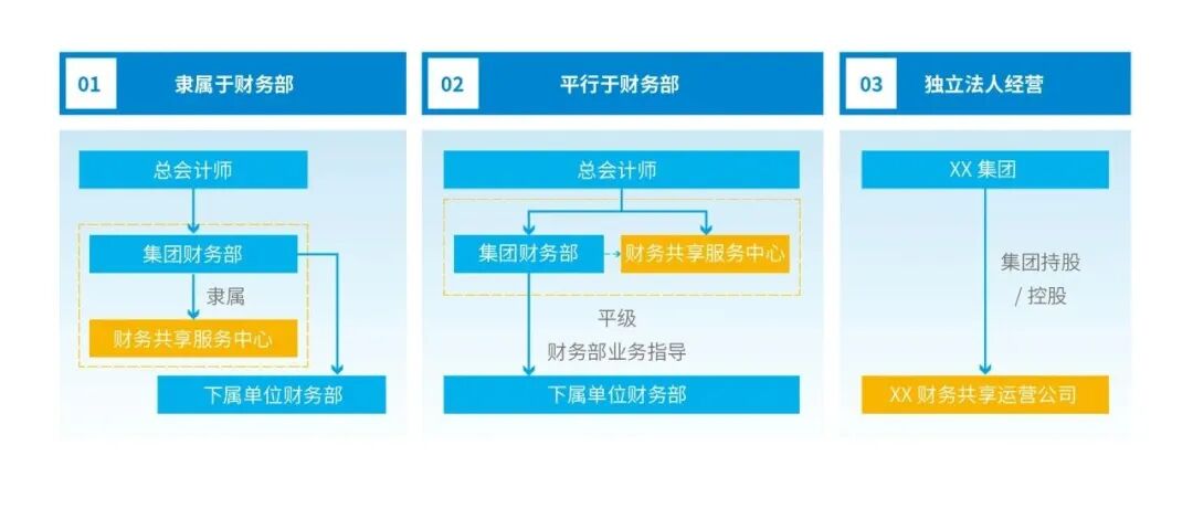 财务共享服务中心的组织形式类型